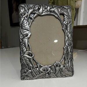 Arthur Court Pewter Calla Lilies Photo Frame